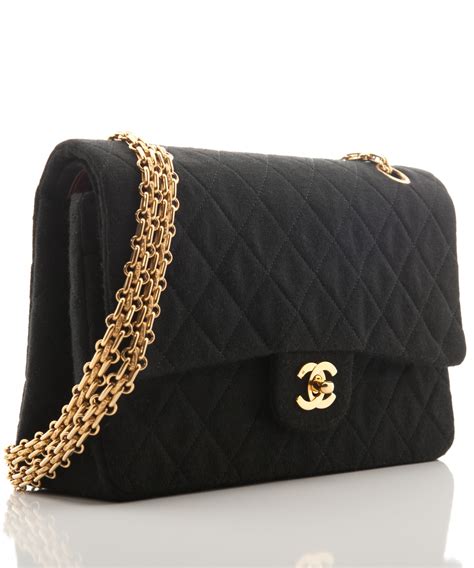 chanel black quilted jersey flap bag cost|Chanel Jersey Flap Bag .